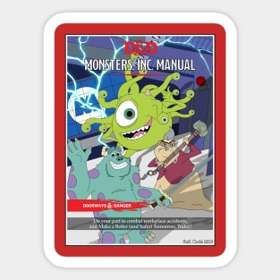 Monsters, Inc. Manual Sticker